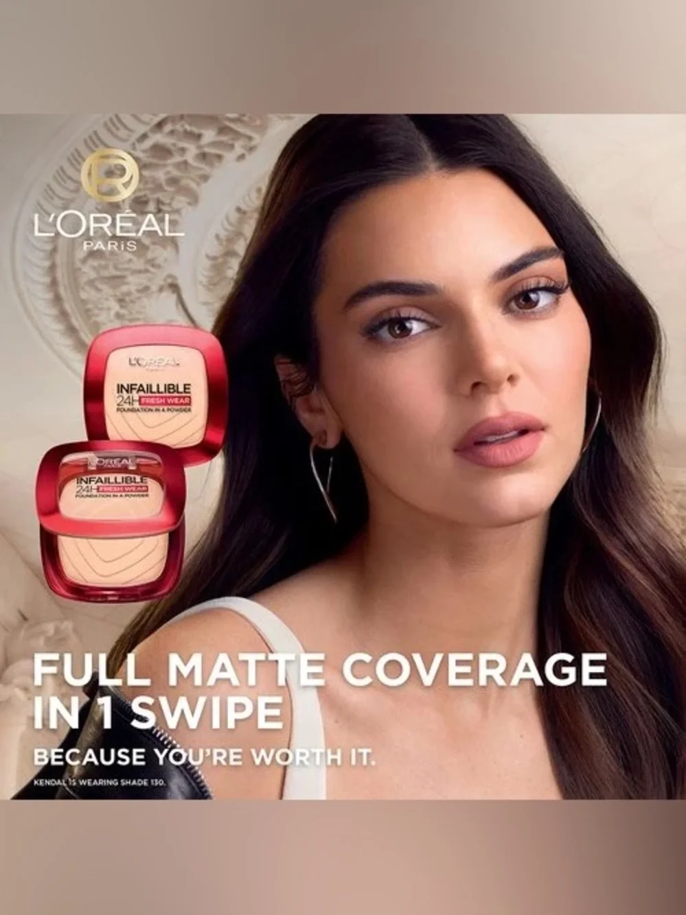 L’Oréal Paris Infallible 24HR foundation powder, shade mocha 370